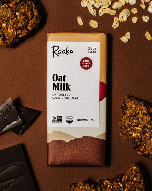 Raaka Chocolate - 58% Oat Milk Chocolate Bar