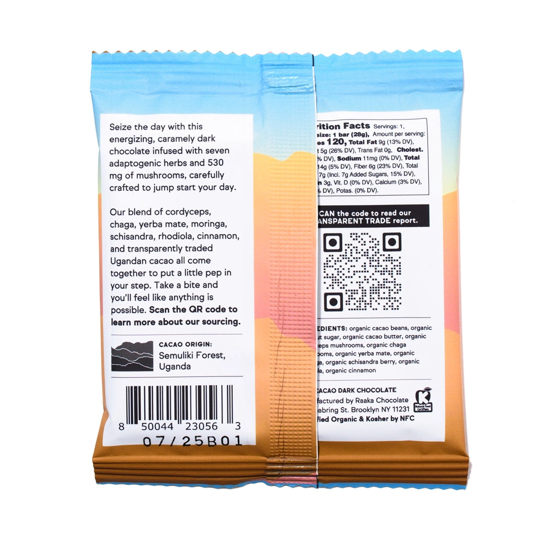 Raaka Chocolate - Day Break Functional Dark Chocolate Bar